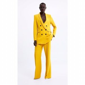 NWT Zara Co Ord Yellow Suit